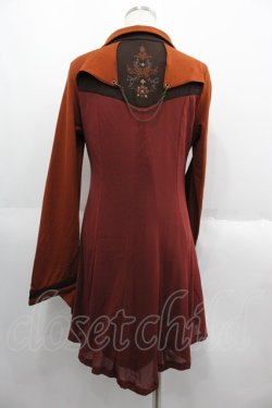 画像2: Ozz oneste / 彼岸刀刺繍チュニック  オレンジ I-25-06-11-079-OO-TO-HD-ZI