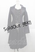 Ozz oneste / ストライプローズ刺繍ロングジャケット  ネイビー I-25-06-11-081-OO-JA-HD-ZI