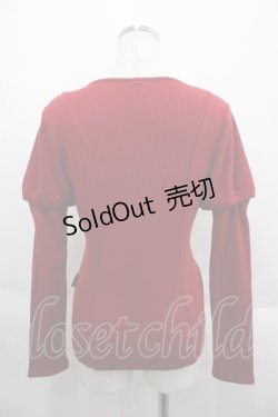画像2: Ozz oneste / 薔薇刺繍2WAYボレロ  レッド I-25-06-11-082-OO-TO-HD-ZI