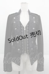 Ozz oneste / 薔薇刺繍ジップジャケット  ブラック I-25-06-11-083-OO-JA-HD-ZI