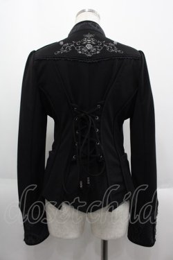 画像2: Ozz oneste / 薔薇刺繍ジップジャケット  ブラック I-25-06-11-083-OO-JA-HD-ZI