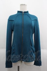 Ozz Croce / 袖スカルモチーフ刺繍ジップアップ  グリーン I-25-06-11-085-OO-TO-HD-ZI