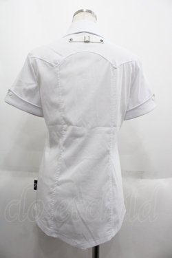 画像2: Ozz Croce / 襟クロス刺繍ポロシャツ  ホワイト I-25-06-11-086-OO-BL-HD-ZI