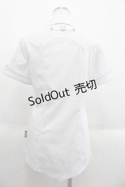 画像2: Ozz Croce / 襟クロス刺繍ポロシャツ  ホワイト I-25-06-11-086-OO-BL-HD-ZI