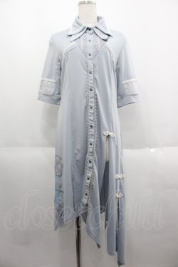 画像1: Ozz oneste / 金魚ptロングブラウス  ライトブルー I-25-06-11-089-OO-OP-HD-ZI