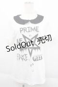 HELL CAT PUNKS / 衿付きTシャツ M ホワイト I-25-06-11-011-PU-TS-HD-ZI