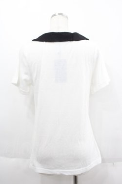 画像2: HELL CAT PUNKS / 衿付きTシャツ M ホワイト I-25-06-11-011-PU-TS-HD-ZI