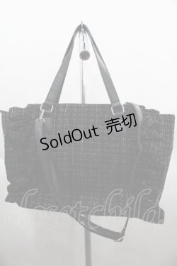 画像3: Ank Rouge / 確定ファンサのおまじないツイードBag  黒Ｘ白 I-25-06-11-104-CA-BG-HD-ZT274