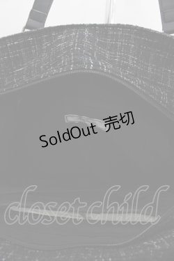 画像4: Ank Rouge / 確定ファンサのおまじないツイードBag  黒Ｘ白 I-25-06-11-104-CA-BG-HD-ZT274