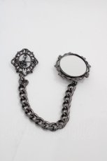 画像1: BPN / ミラーチェーンブローチ  黒 I-25-06-11-107-GO-ZA-HD-ZI (1)