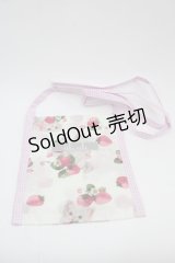 alcali / 青木美沙子コラボ ノベルティサコッシュ  ピンクＸ白 I-25-06-11-108-LO-BG-HD-ZI