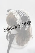 BABY,THE STARS SHINE BRIGHT / はわせレースヘッドドレス  黒Ｘ白 I-25-06-11-114-BA-AC-HD-ZI