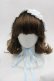 画像2: LOLITAその他(お買取対象外) / ギンガムチェックフラワーレースヘッドドレス  白Ｘサックス I-25-06-11-116-LO-AC-HD-ZI (2)