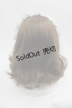 画像3: LOLITAその他(お買取対象外) / ギンガムチェックフラワーレースヘッドドレス  白Ｘサックス I-25-06-11-116-LO-AC-HD-ZI