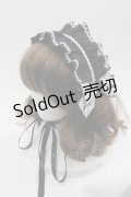 metamorphose / レースリボンヘッドドレス  黒Ｘ白 I-25-06-11-117-ME-AC-HD-ZI