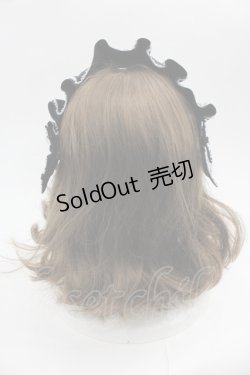 画像3: metamorphose / レースリボンヘッドドレス  黒Ｘ白 I-25-06-11-117-ME-AC-HD-ZI