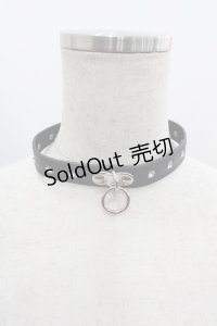 GOTHPUNKその他(買取対象外) / チョーカー  黒Ｘシルバー I-25-06-11-121-EL-AC-HD-ZI