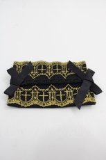 画像1: Moi-meme-Moitie / G/ホーリークロスティッシュケース  黒Ｘゴールド I-25-06-11-125-MO-ZA-HD-ZI (1)