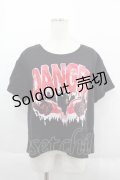 HELL CAT PUNKS / デビル羽つきTシャツ  ブラック I-25-06-11-018-PU-TO-HD-ZI