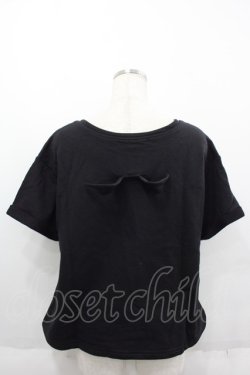 画像2: HELL CAT PUNKS / デビル羽つきTシャツ  ブラック I-25-06-11-018-PU-TO-HD-ZI