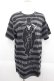 画像1: KREEP SVILLE666 / Mr Reaper Striped T-shirt M グレー×ブラック I-25-06-11-019-PU-TS-HD-ZI (1)