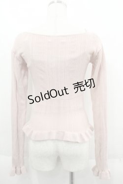 画像2: ANDMARY / Crochet frill knit tops  ピンク I-25-06-11-021-LO-TO-HD-ZI