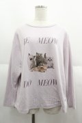 SNIDEL HOME / CATロングTシャツ  ピンク I-25-06-11-023-LO-TO-HD-ZI