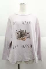 SNIDEL HOME / CATロングTシャツ  ピンク I-25-06-11-023-LO-TO-HD-ZI