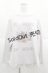 SNIDEL HOME / CATロングTシャツ  ピンク I-25-06-11-023-LO-TO-HD-ZI