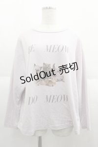 SNIDEL HOME / CATロングTシャツ  ピンク I-25-06-11-023-LO-TO-HD-ZI