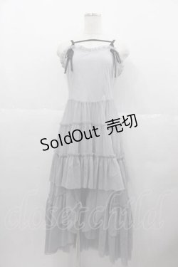 画像1: Me roir / チュールティアードドーリーキャミワンピース M グレー I-25-06-17-065-LO-OP-HD-ZI