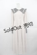 Me roir / 配色ワンピース M オフホワイト I-25-06-17-067-LO-OP-HD-ZI