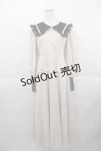 Me roir / 配色ワンピース M オフホワイト I-25-06-17-067-LO-OP-HD-ZI