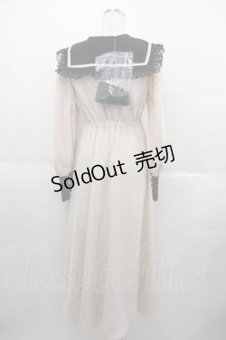 画像2: Me roir / 配色ワンピース M オフホワイト I-25-06-17-067-LO-OP-HD-ZI