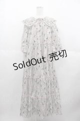 alcali / ミラーキャットフリルロングワンピース  ピンク I-25-06-17-082-LO-OP-HD-ZS