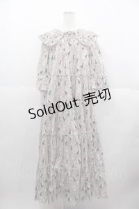 alcali / ミラーキャットフリルロングワンピース  ピンク I-25-06-17-082-LO-OP-HD-ZS