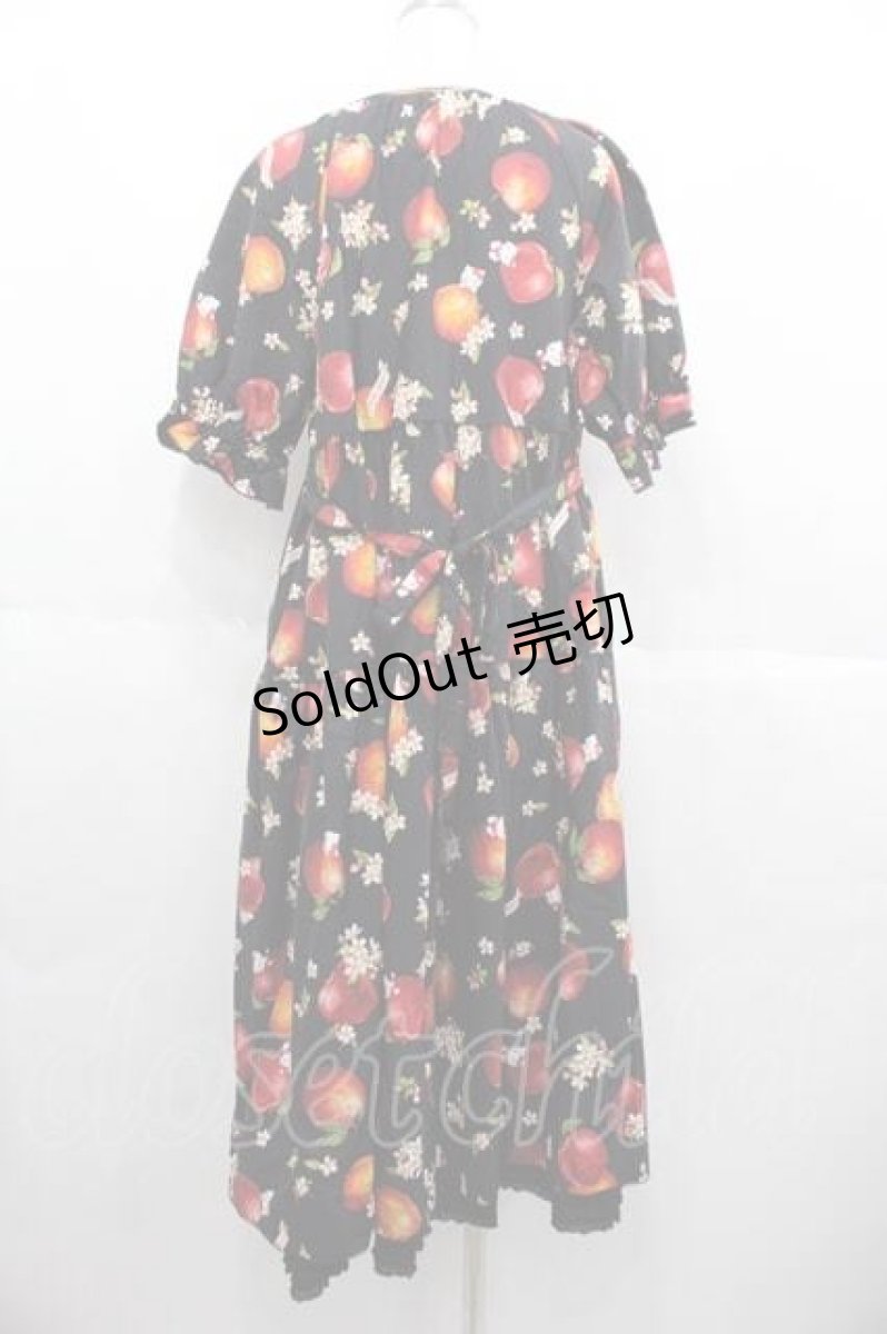画像2: PINK HOUSE / PINK HOUSE×HELLO KITTY Patterned One-piece  黒 I-25-06-17-084-LO-OP-HD-ZS (2)
