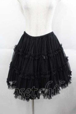 画像1: Angelic Pretty / ソフトチュールペチコート  黒 I-25-06-17-086-AP-SK-HD-ZI