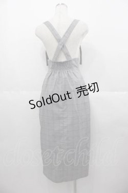 画像2: Ank Rouge / サス付きフリルポケットタイトスカート M ブラックチェック I-25-06-17-089-CA-SK-HD-ZI