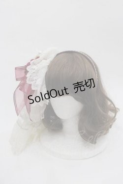 画像1: BABY,THE STARS SHINE BRIGHT / Le Palais du Miroir Martine カチューシャ  ボルドーX白 I-25-06-17-113-BA-AC-HD-ZI