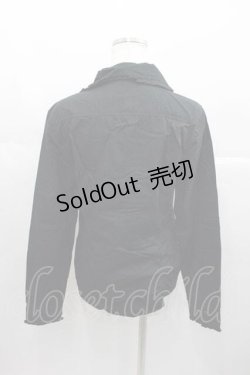画像2: Deorart / 胸元刺繍長袖ブラウス L 黒 I-25-06-17-028-PU-BL-HD-ZI