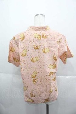 画像2: PINK HOUSE / バスケットベア柄パッチワークシャツ  ピンク I-25-06-17-034-LO-BL-HD-ZI