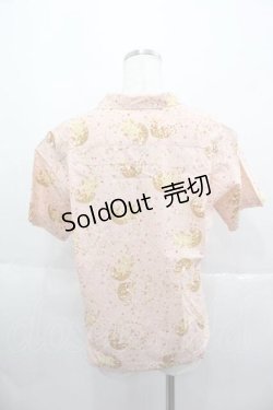 画像2: PINK HOUSE / バスケットベア柄パッチワークシャツ  ピンク I-25-06-17-034-LO-BL-HD-ZI