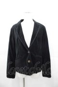 axes femme / 別珍ジャケット  黒 I-25-06-17-035-AX-JA-HD-ZI