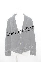 axes femme / 別珍ジャケット  黒 I-25-06-17-035-AX-JA-HD-ZI