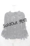 axes femme kawaii / レーシー姫袖ブラウス M 黒 I-25-06-17-004-AX-BL-HD-ZI