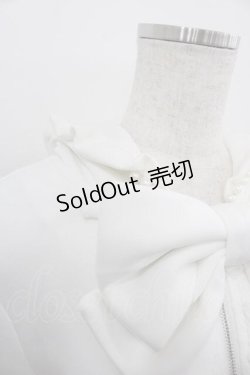 画像3: Princess Melody / リボン付きロングジップアップパーカー  ホワイト I-25-06-17-038-EL-CO-HD-ZI