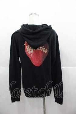画像2: HYSTERIC GLAMOUR / /スカルベリーパーカー  黒Ｘ赤 I-25-06-17-040-PU-TO-HD-ZI