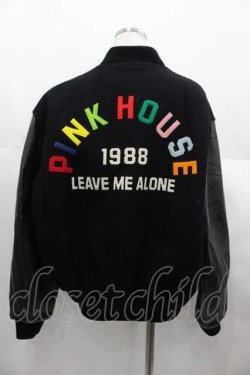 画像2: PINK HOUSE / レザー切替ブルゾン  黒 I-25-06-21-046-LO-JA-HD-ZI