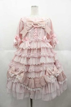 画像1: BABY,THE STARS SHINE BRIGHT / Princess Corneliaのプレゼントリボンワンピースドレス  ピンク I-25-06-21-051-BA-OP-HD-ZI
